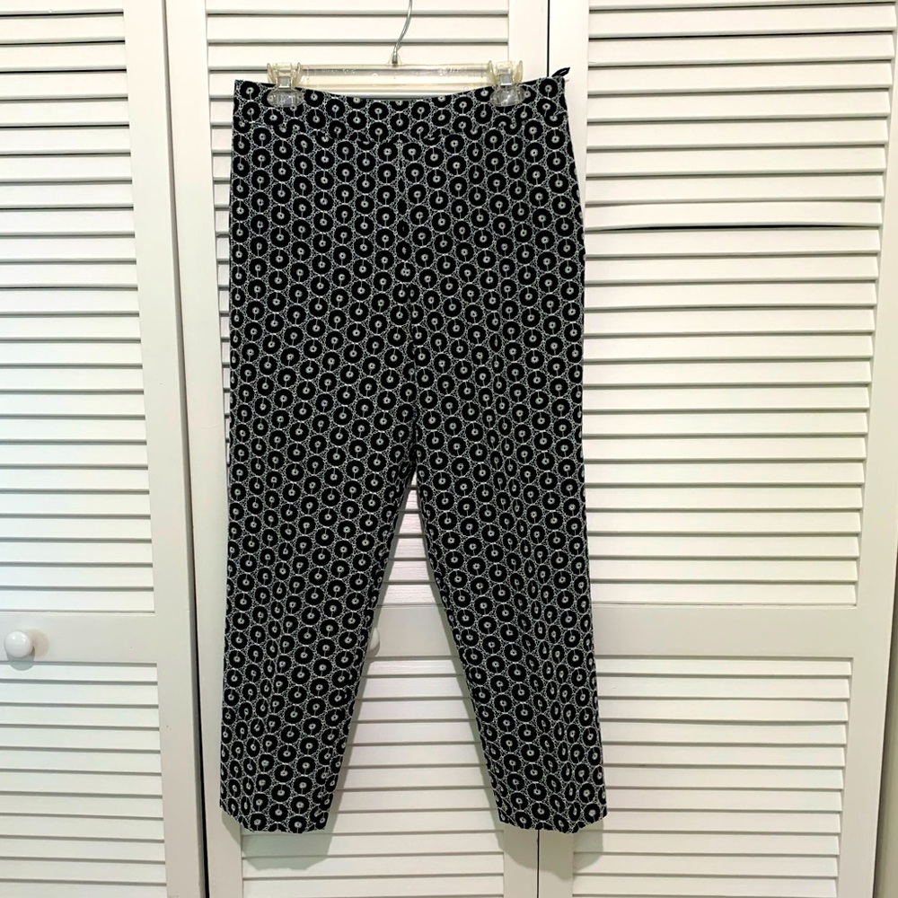 Talbots embroidered side zip pants
